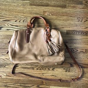J Crew Leather Weekend Bag
